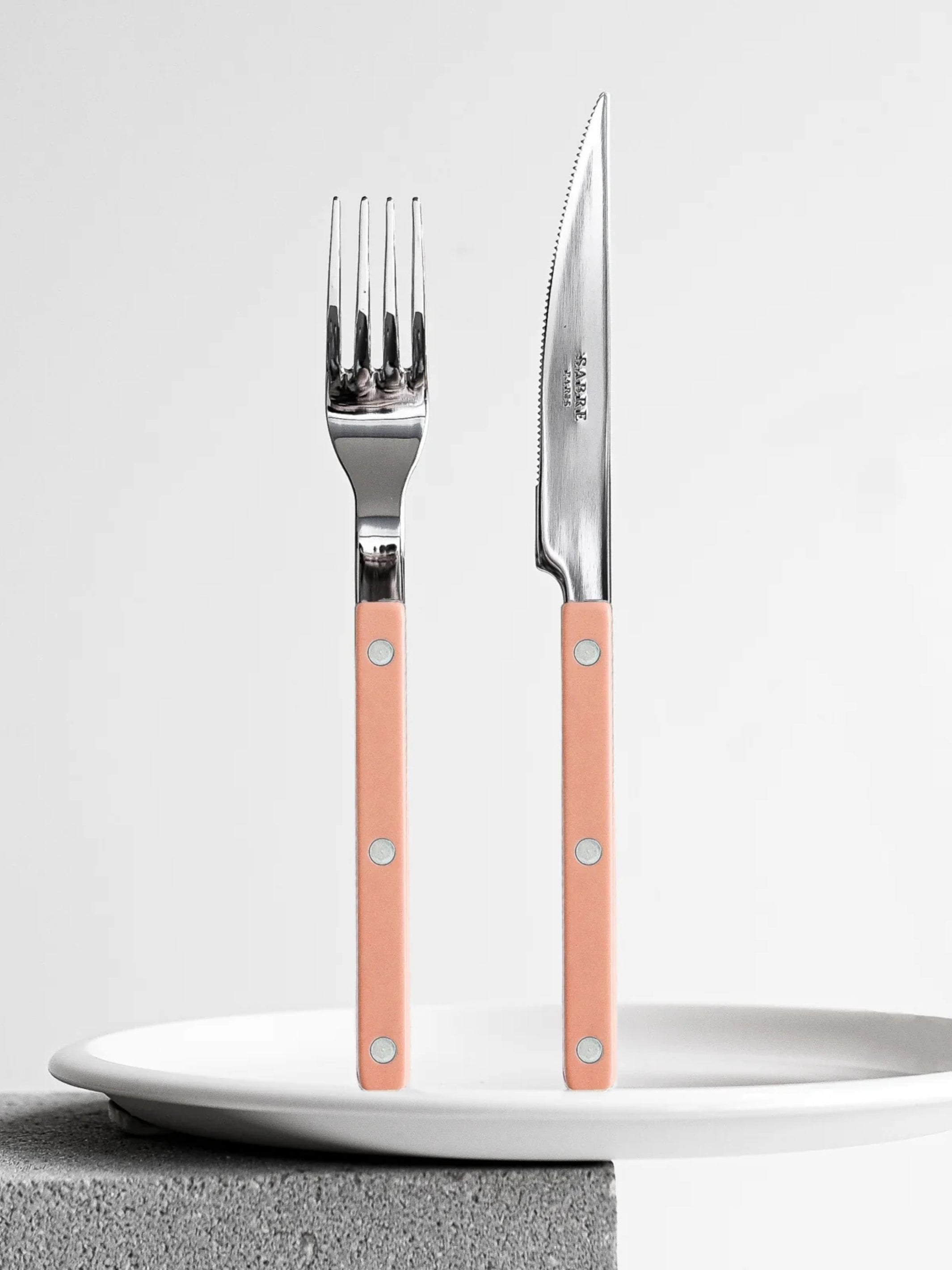 Sabre Paris Bistrot Cutlery Set: Nude Pink