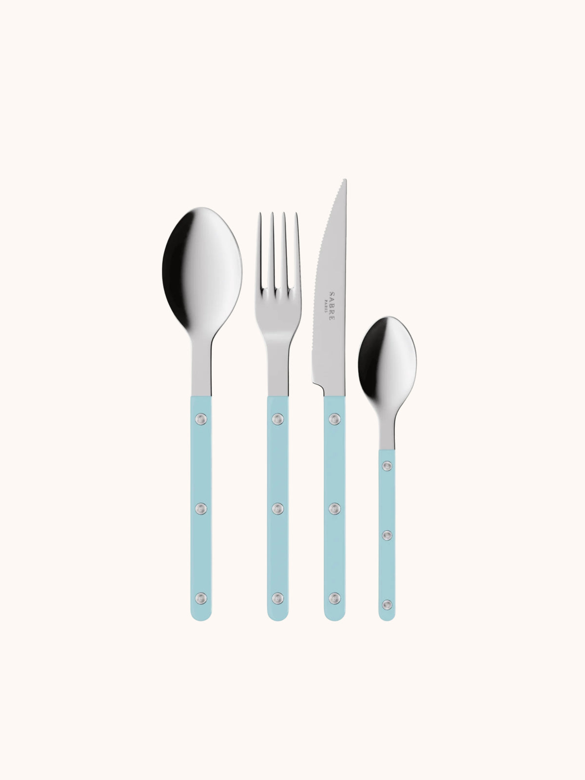 Sabre Paris Bistrot Cutlery Set: Pastel Blue