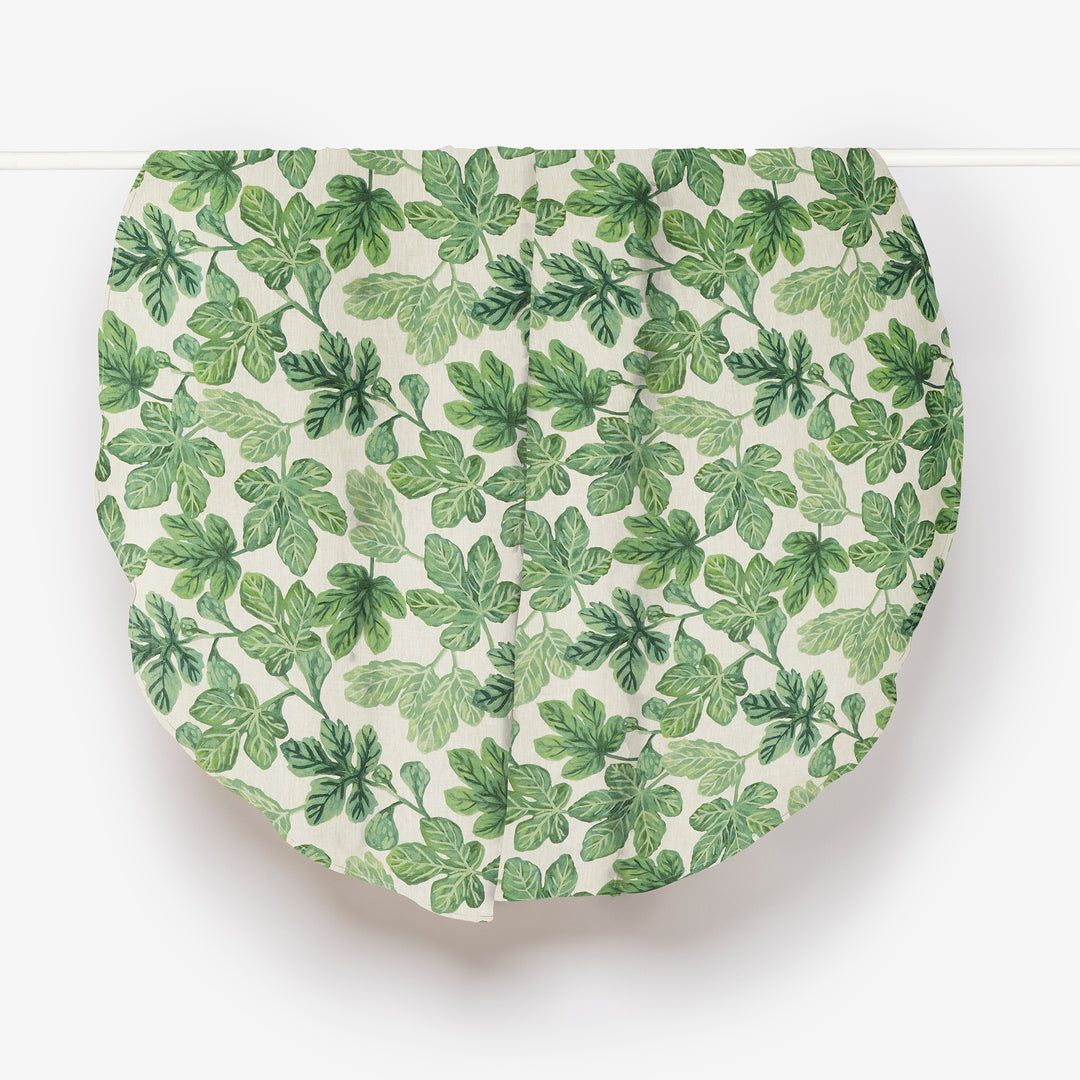 Fig Green Round Tablecloth Hanging | Green Fruit Tablecloth