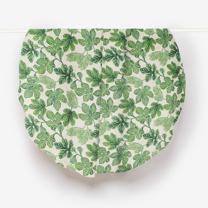 Fig Green Round Tablecloth Hanging | Green Fruit Tablecloth