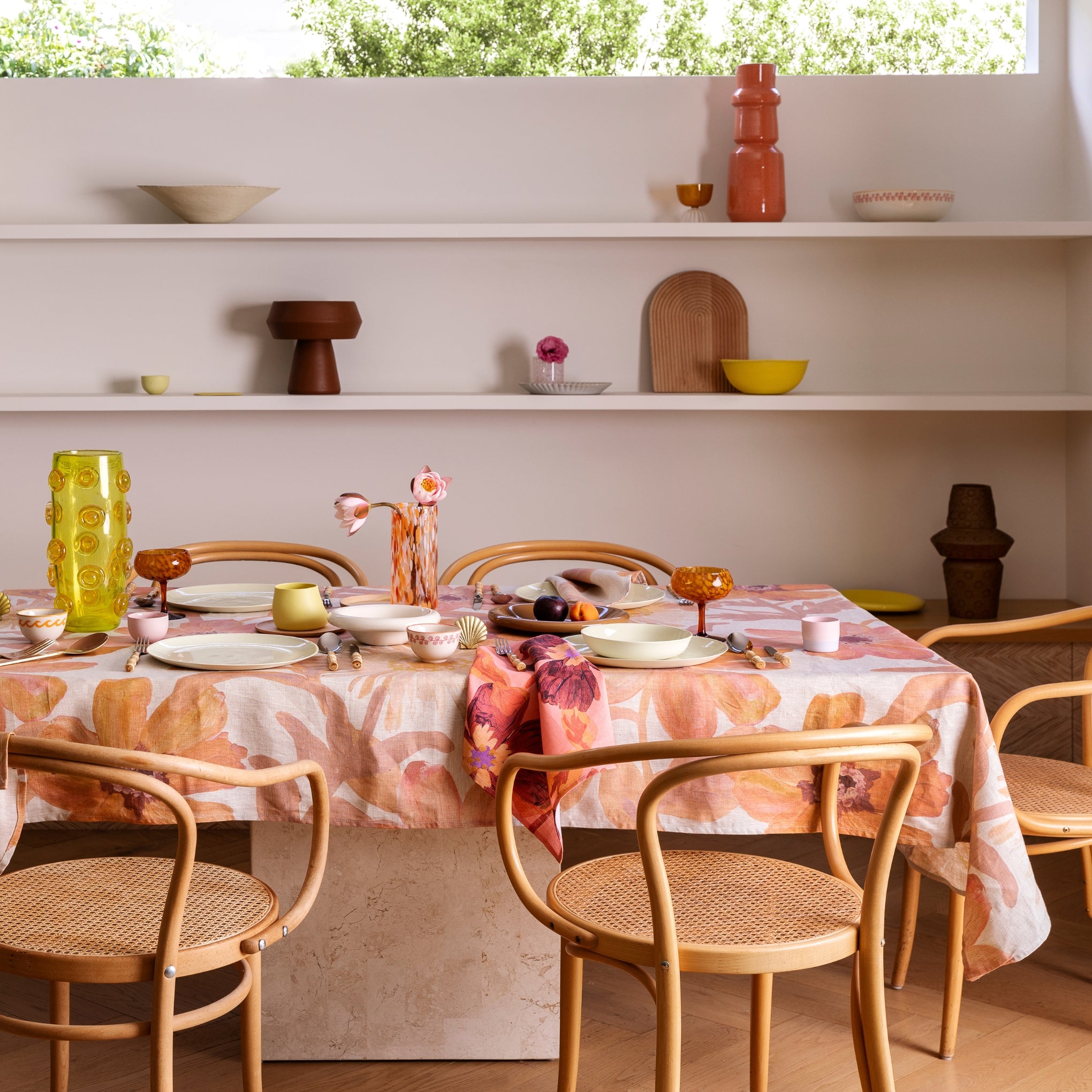 Cornflower Pink Tablecloth