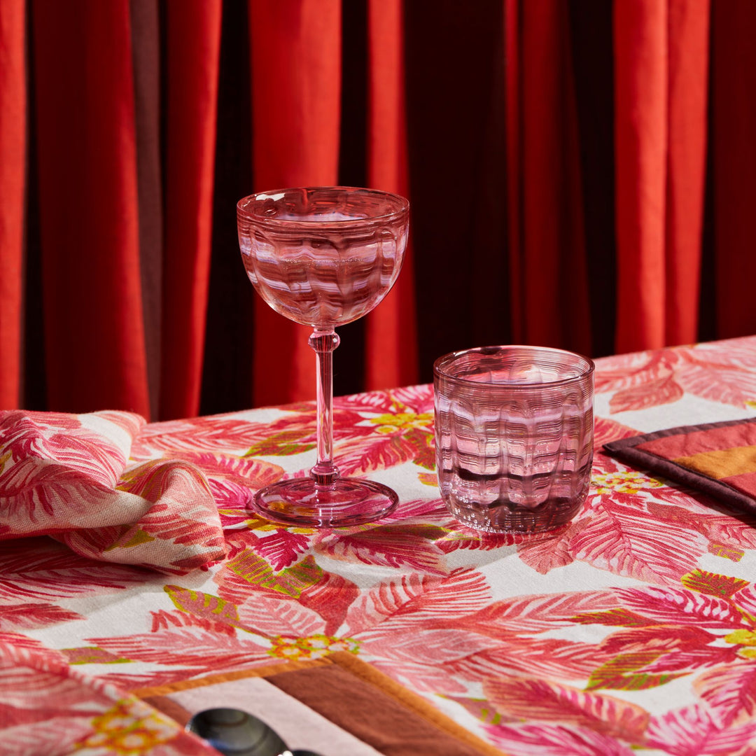 Poinsettia Red Round Tablecloth