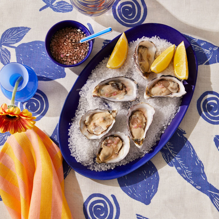 Sardines Blue Tablecloth