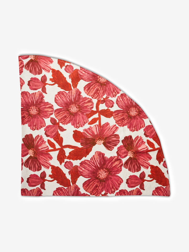 Leon Cerise Round Tablecloth