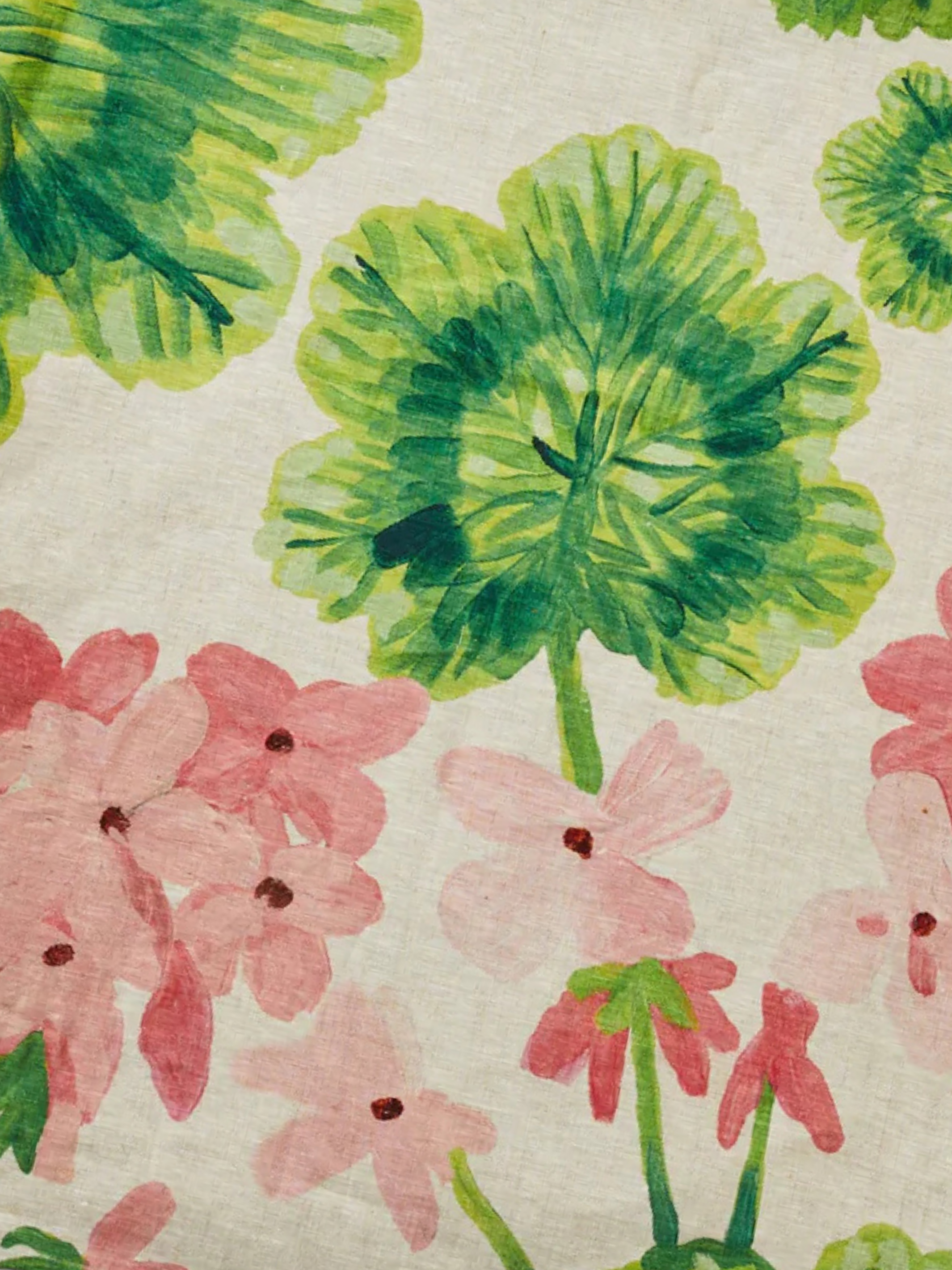 Geranium Multi Linen Tablecloth
