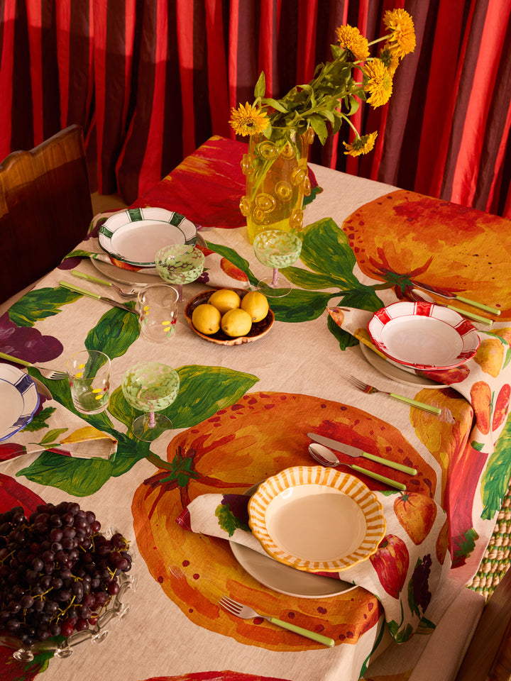 Fruit Multi Linen Tablecloth