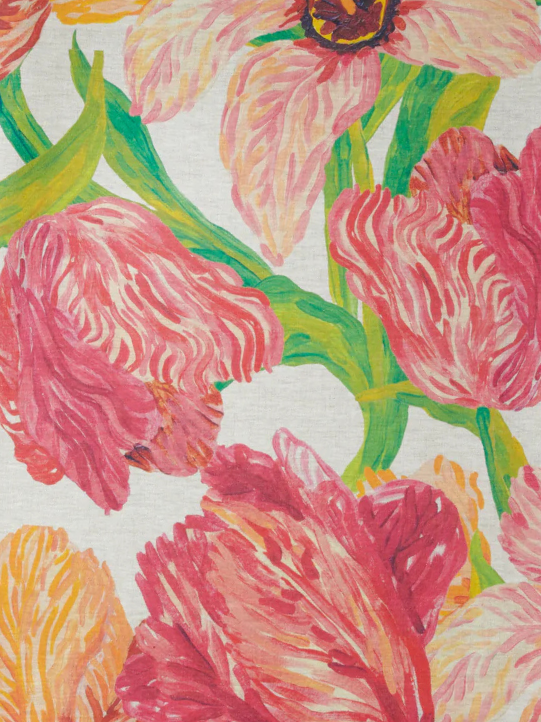 Tulip Multi Linen Tablecloth