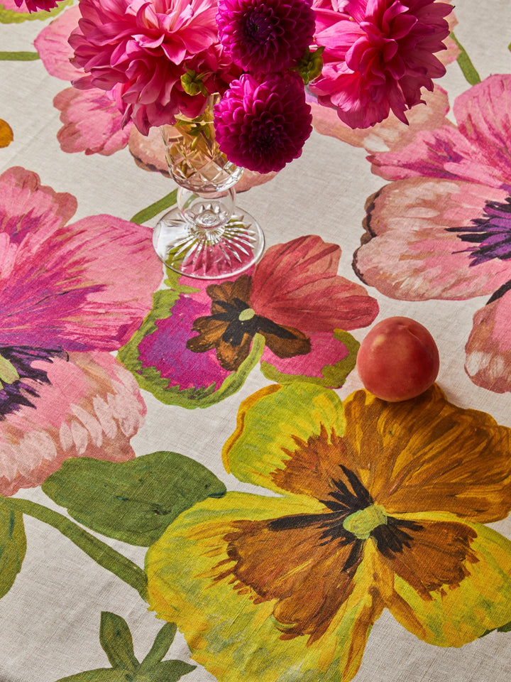 Pansies Multi Tablecloth