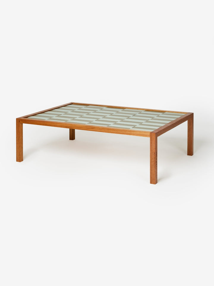 Tiled Coffee Table Blue Green
