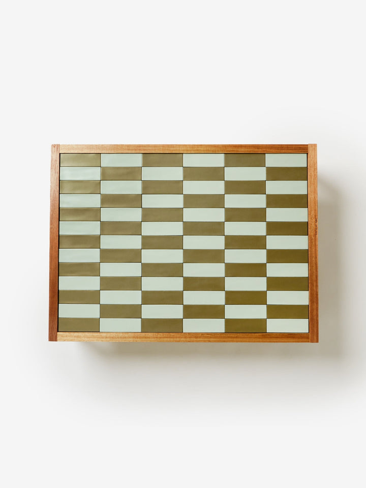 Tiled Coffee Table Blue Green