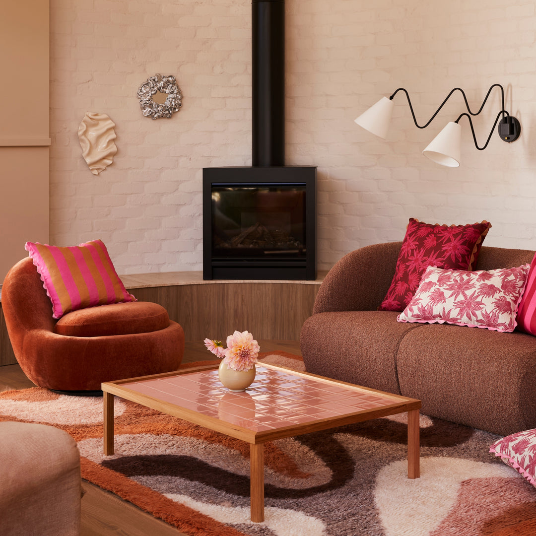 Tiled Coffee Table Pink