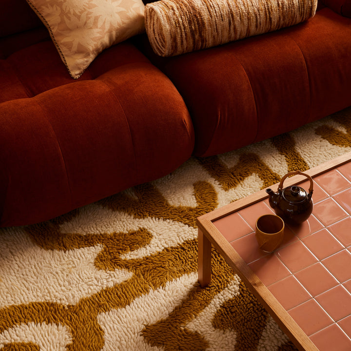 Tiled Coffee Table Pink