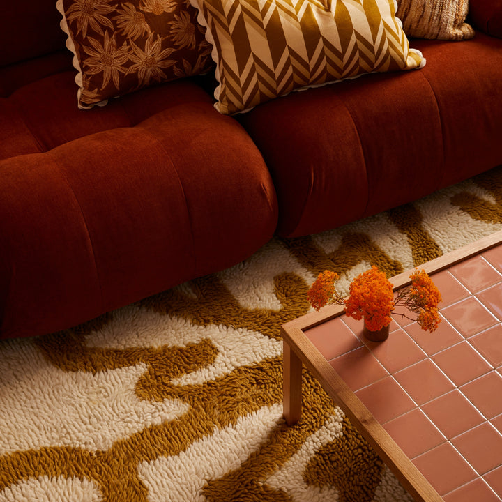 Tiled Coffee Table Pink