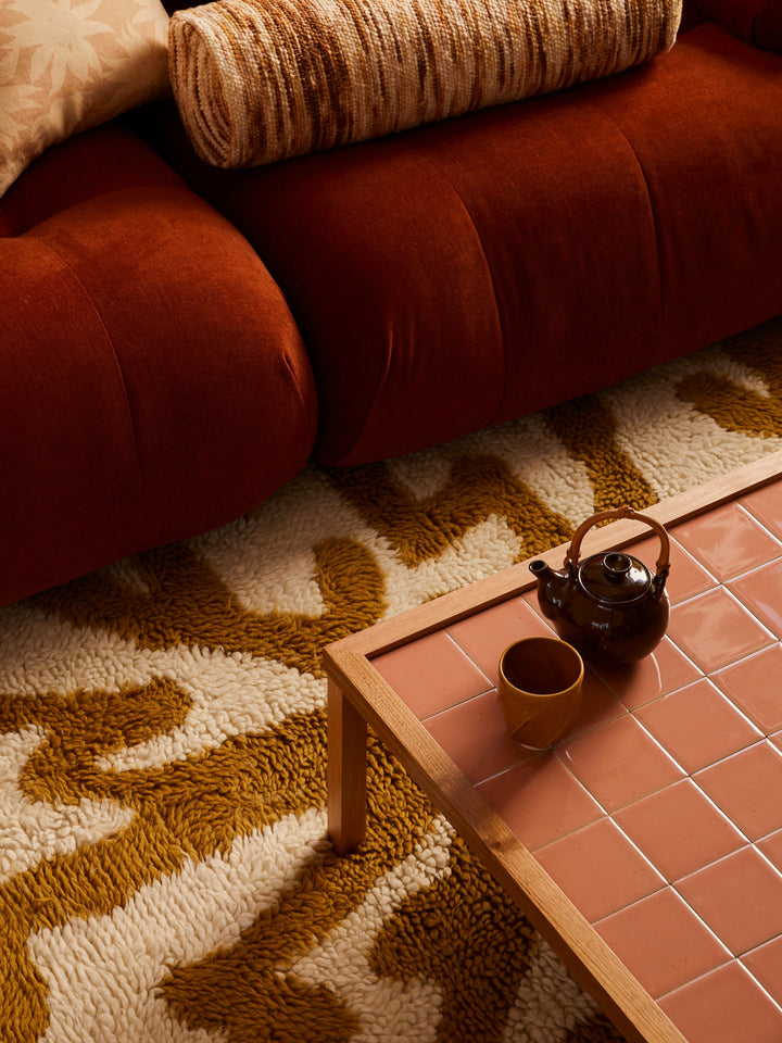 Tiled Coffee Table Pink
