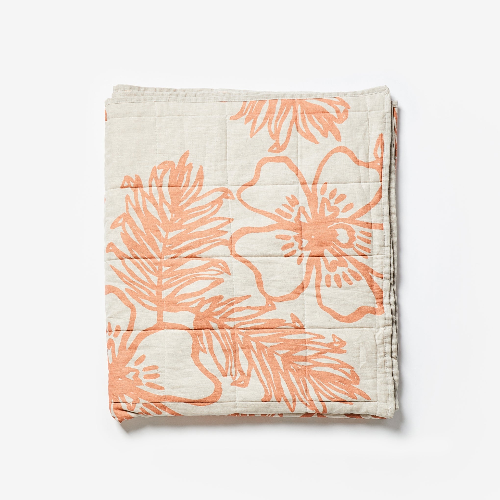 Aloha Pink Quilted Throw