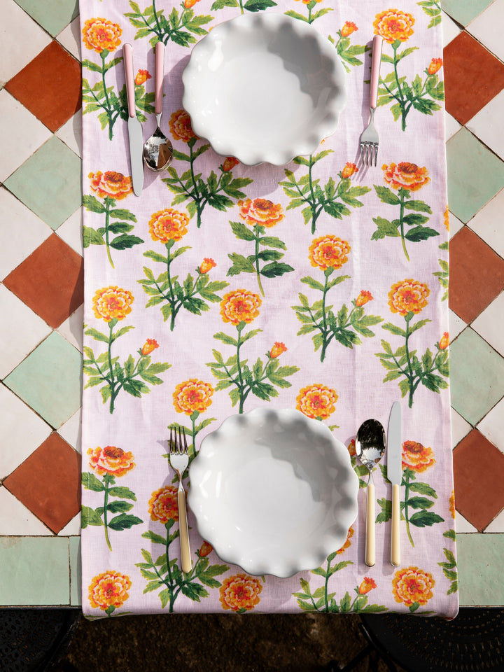 Petite Lani Floral Pink Table Runner