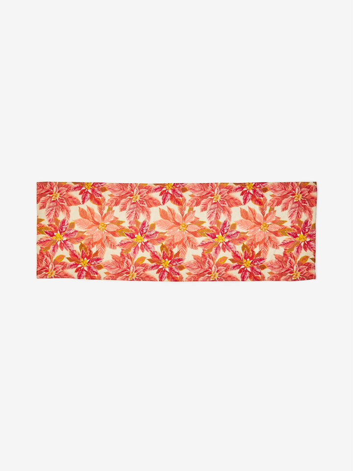 Poinsettia Red Table Runner