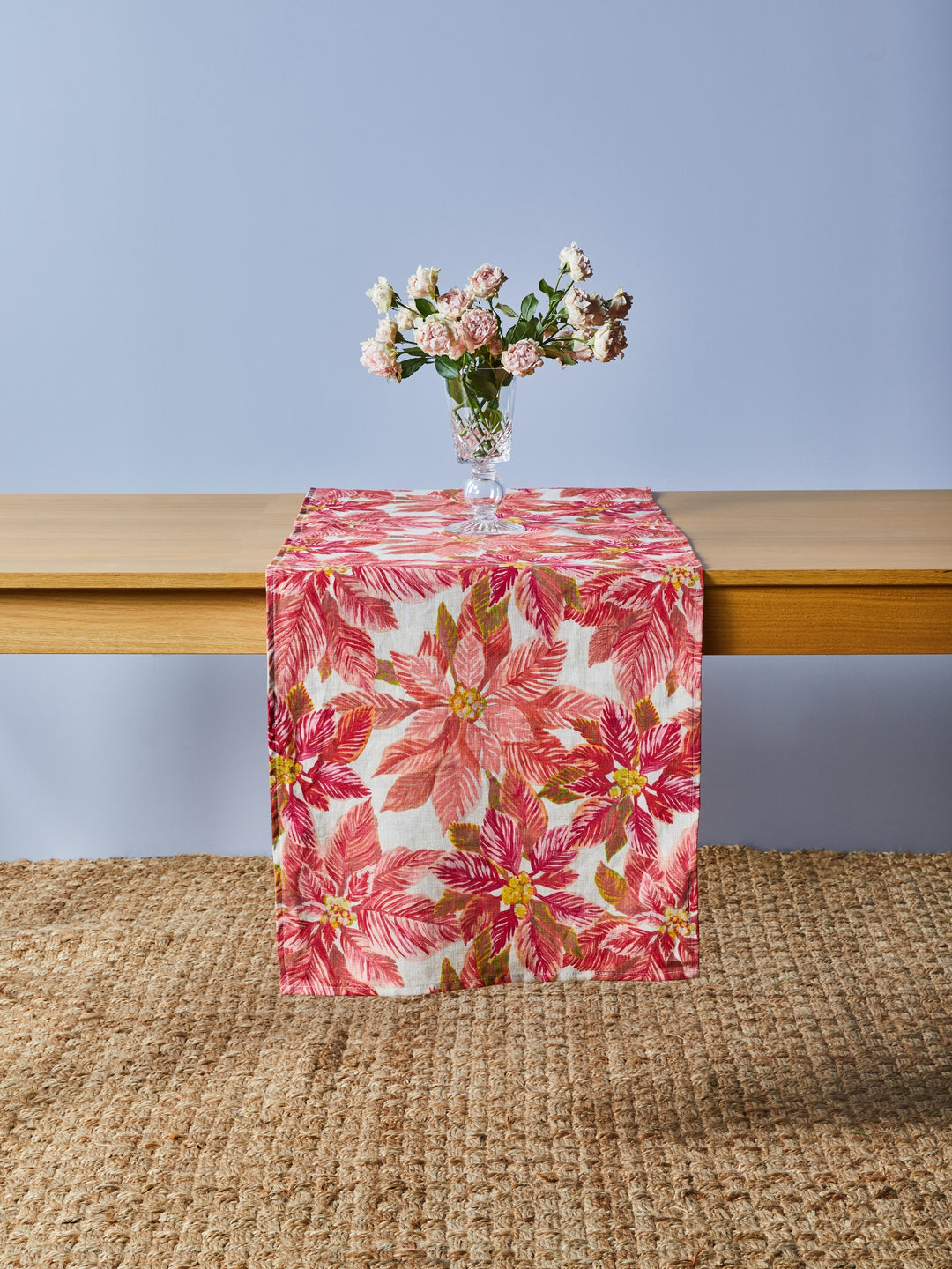 Poinsettia Red Table Runner