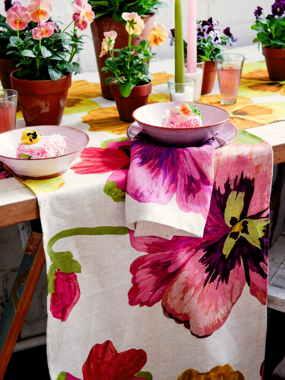 Pansies Multi Table Runner | Table Runners Online | Bonnie and Neil