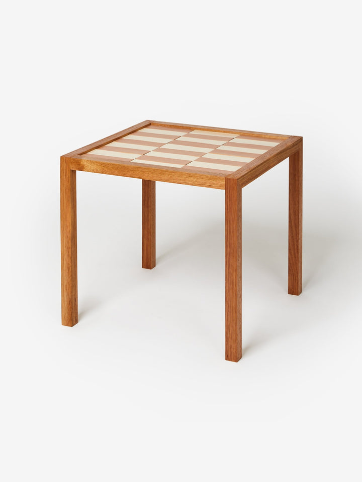 Tiled Side Table Blush Terracotta