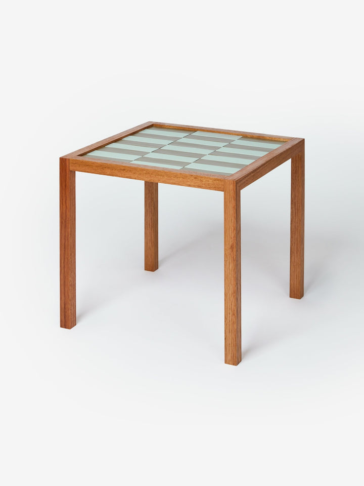 Tiled Side Table Blue Green