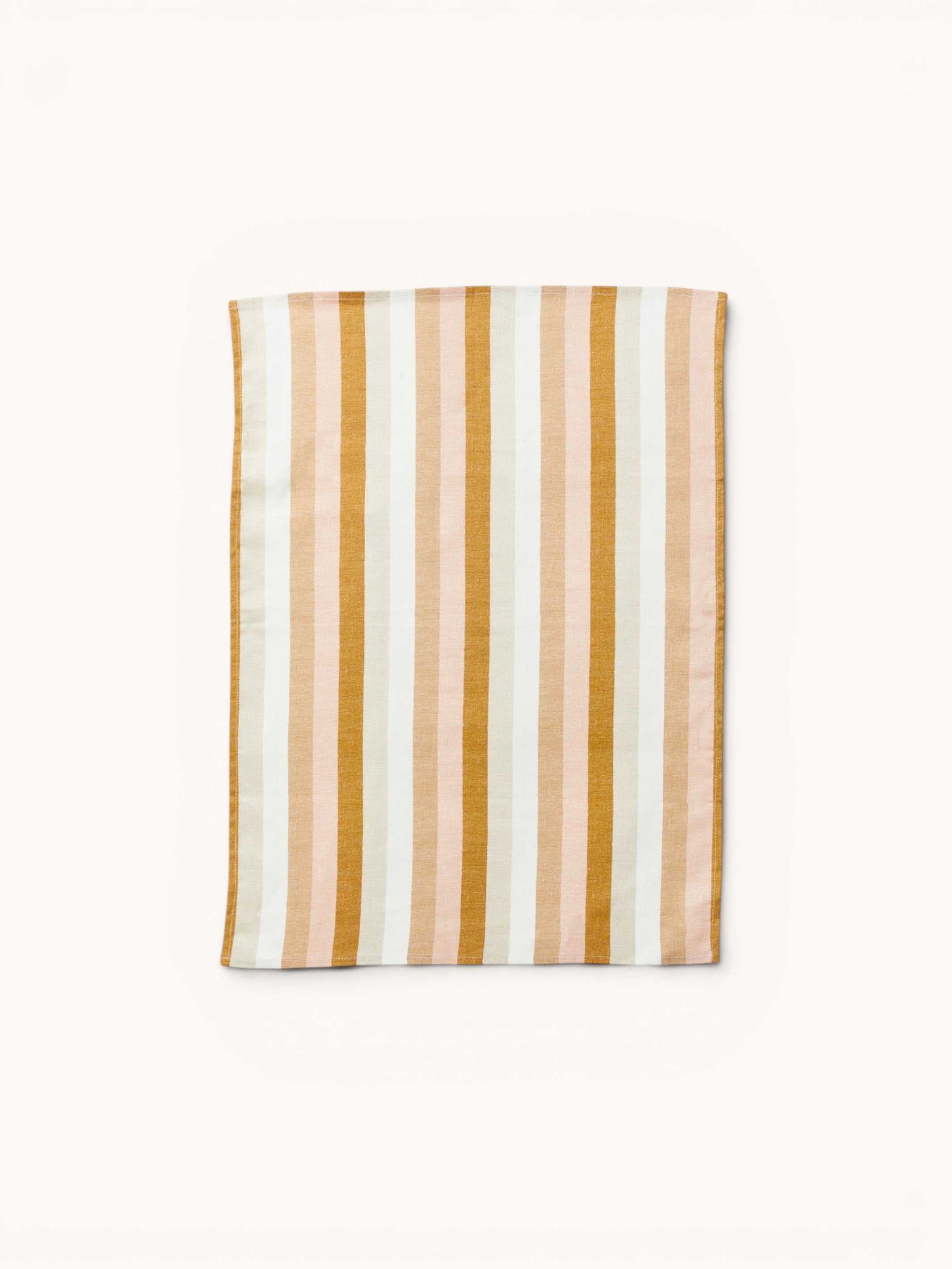 Florence Stripe Wheat Tea Towel - Almost Perfect