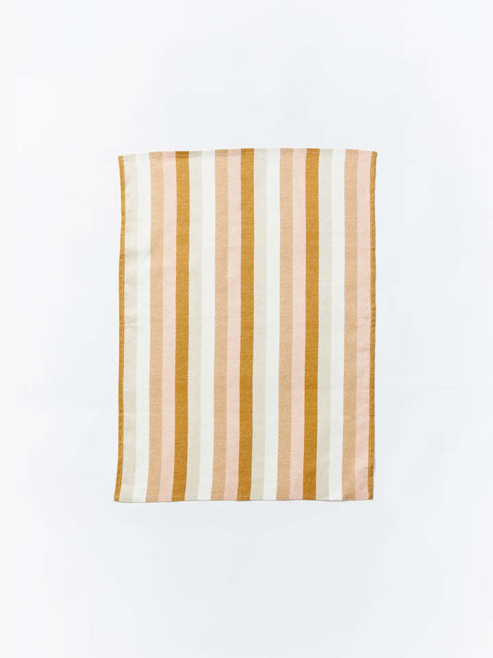 Florence Stripe Wheat Tea Towel - Almost Perfect