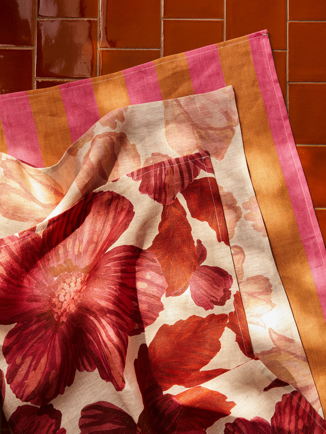 Tulip Pink Tea Towel