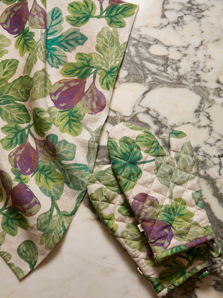 Figgy Green Tea Towel