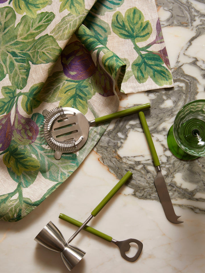 Figgy Green Tea Towel