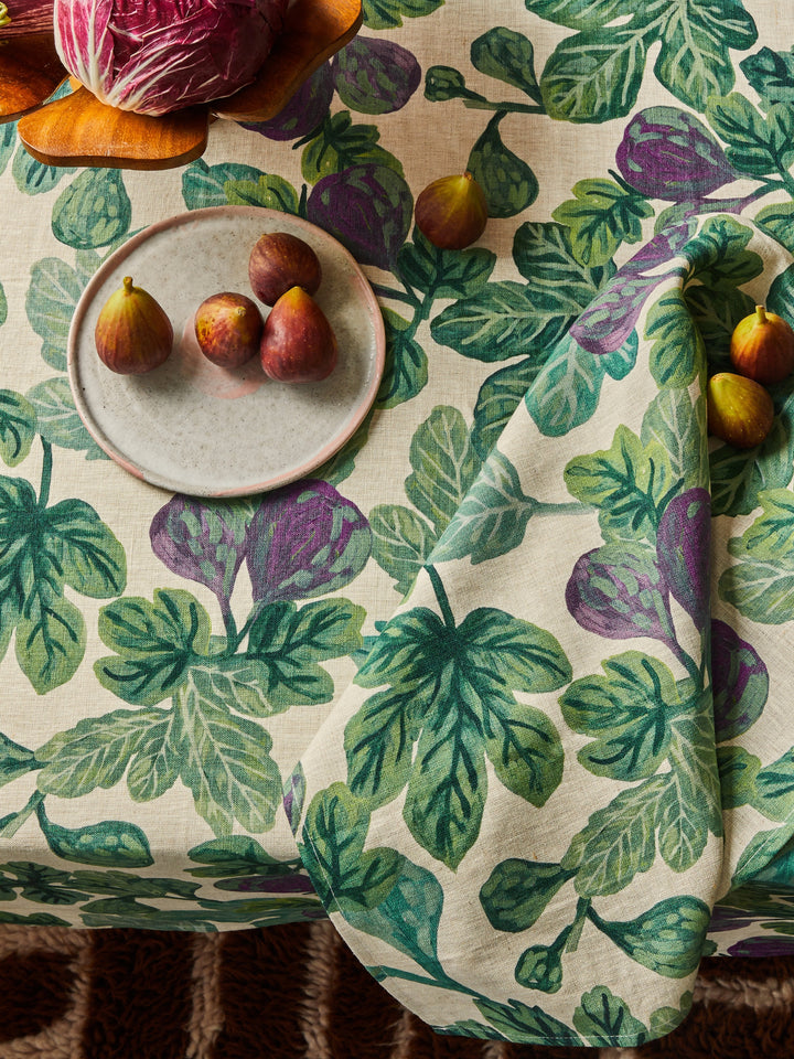 Figgy Green Tea Towel