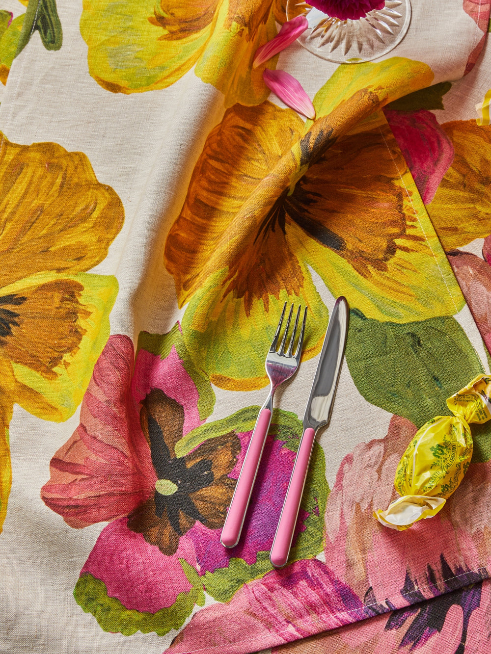 Pansies Multi Tea Towel