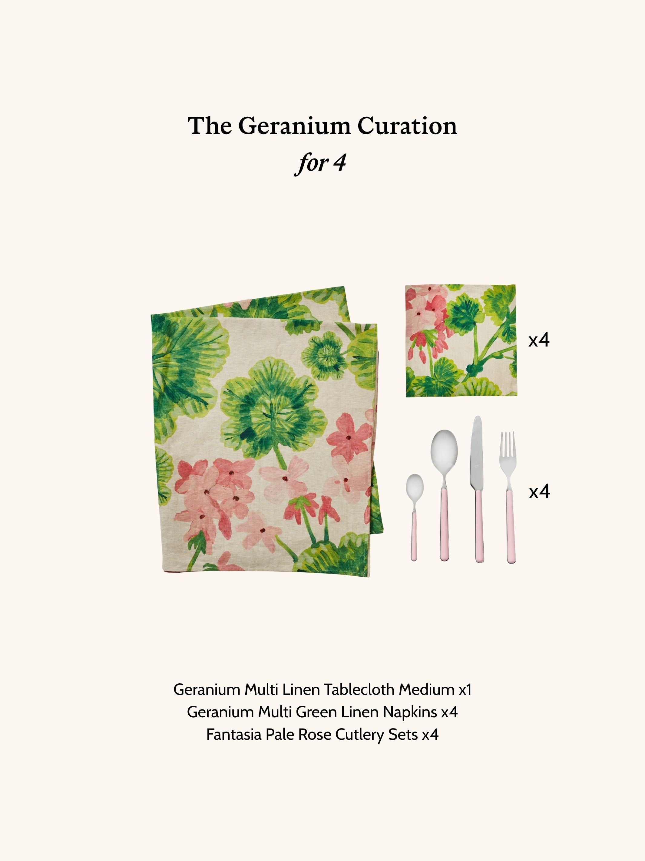 The Geranium Curation - For 4