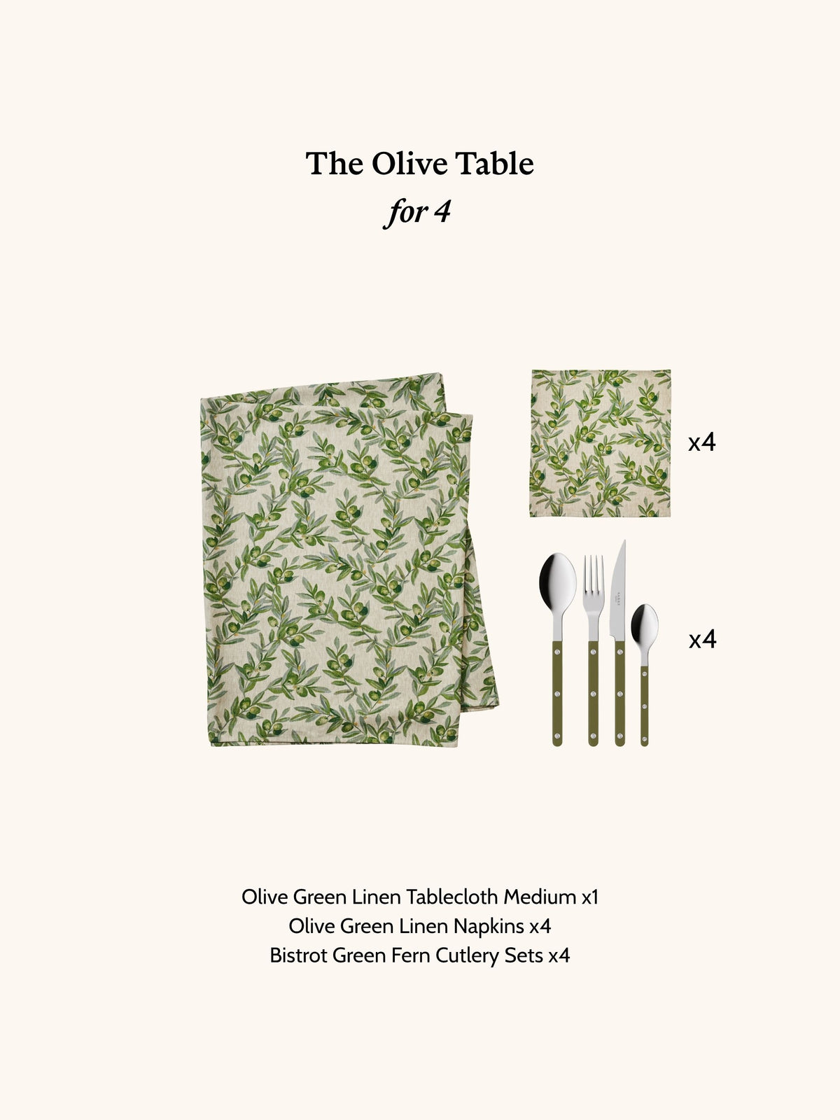 The Olive Table - For 4