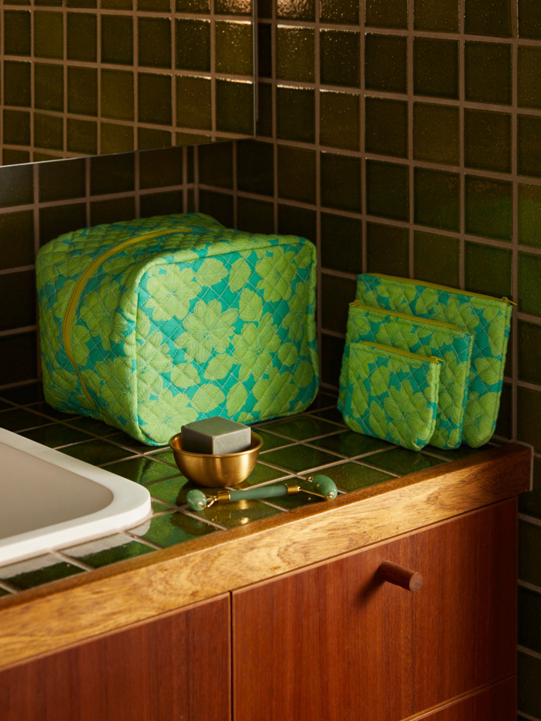 Margot Jade Large Toiletry Bag