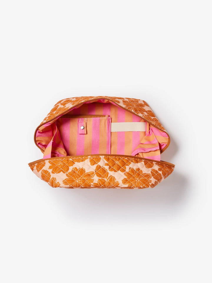 Margot Tan Large Toiletry Bag
