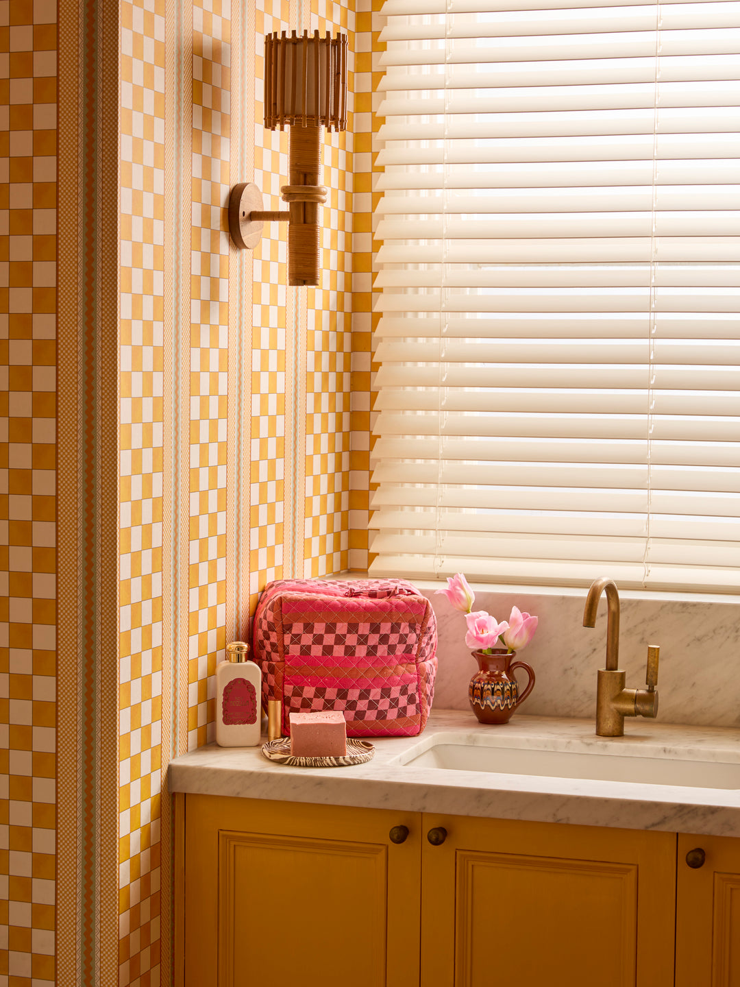 Marco Tile Pink Large Toiletry Bag