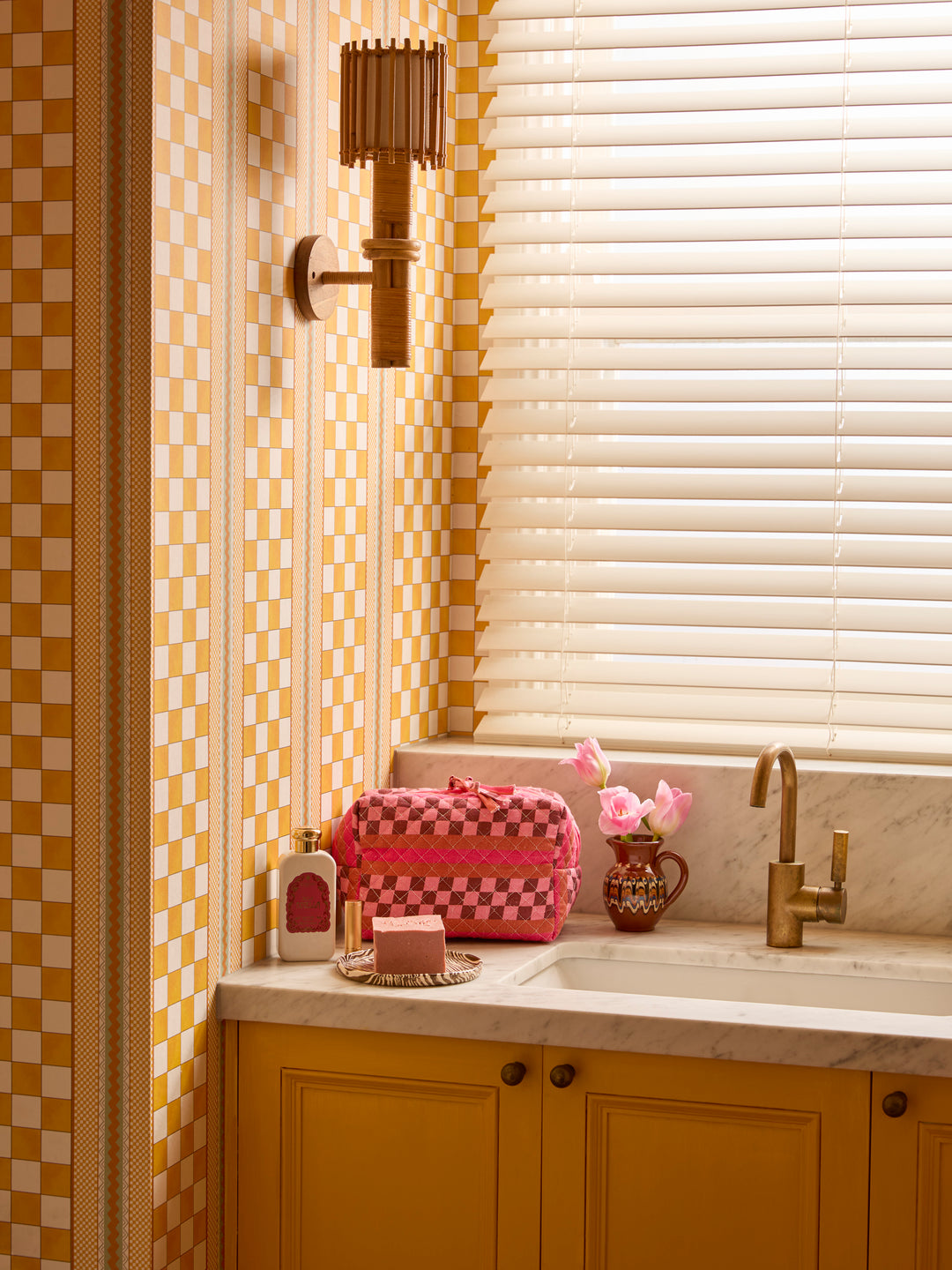 Marco Tile Pink Medium Toiletry Bag