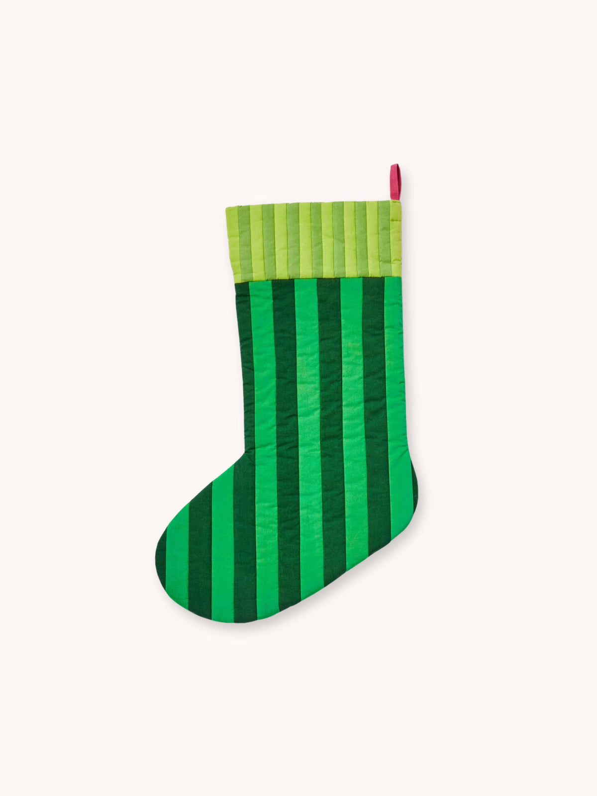 Stripe Verde Christmas Stocking
