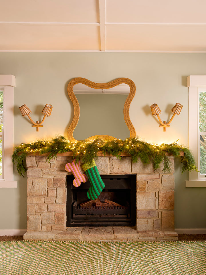 Stripe Verde Christmas Stocking