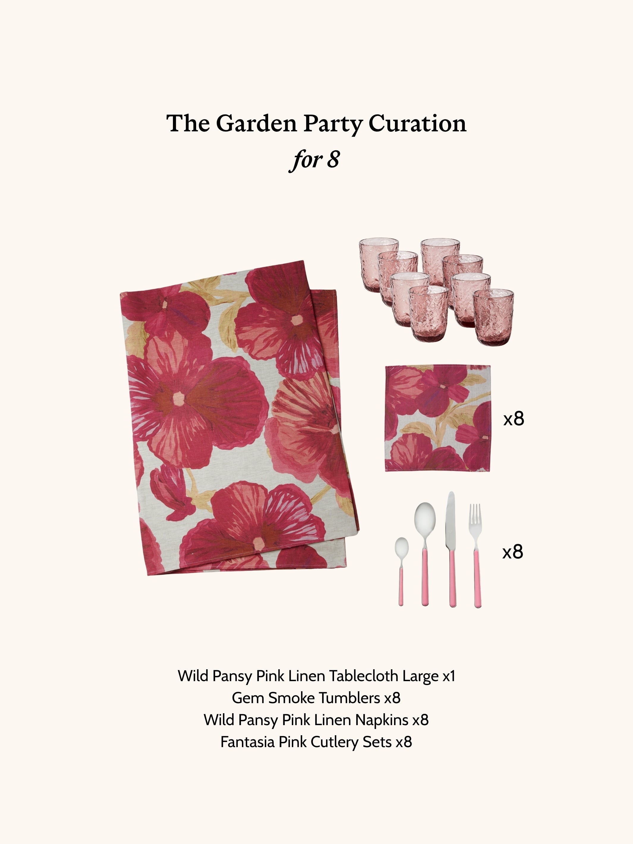 The Garden Party Curation - For 8