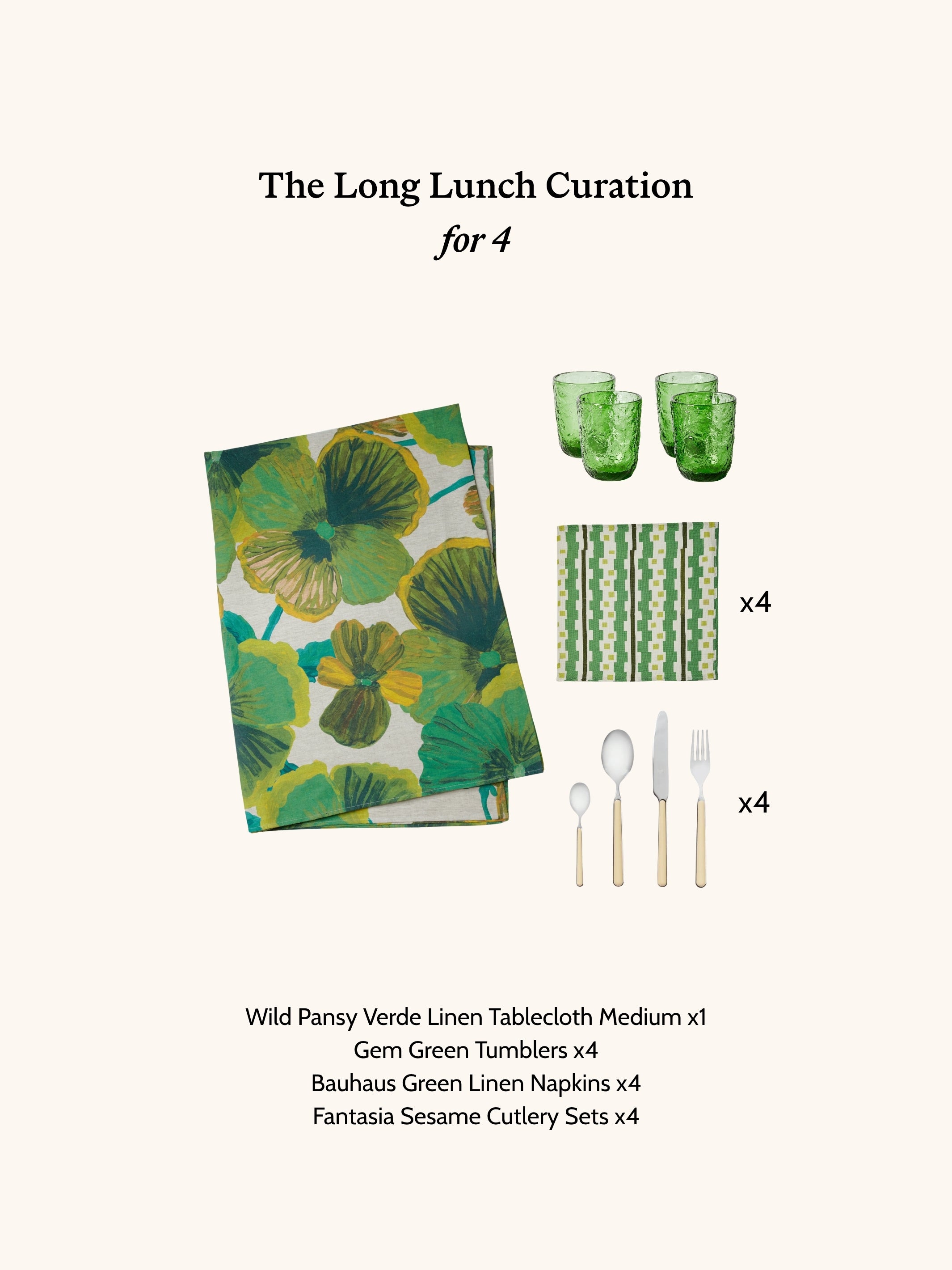 The Long Lunch Curation - For 4