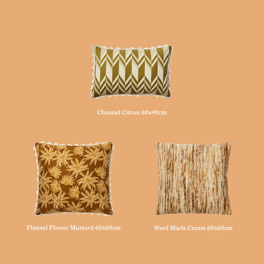 The Ecru Curation | Styling Ideas | Three Cream Cushions