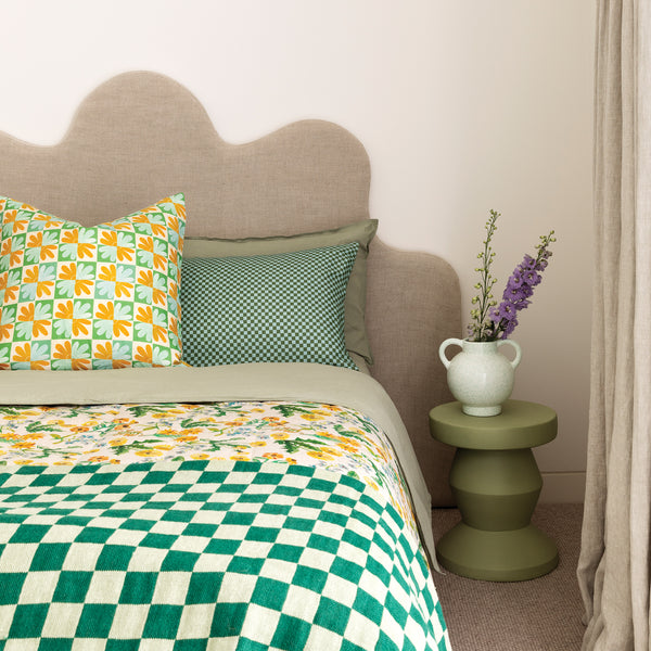 Checkers Green Blanket