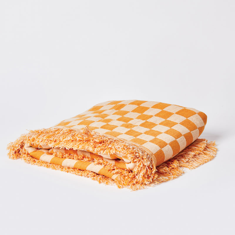 Checkers Goldie Blanket