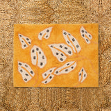 Spotted Begonia Mustard Bath Mat