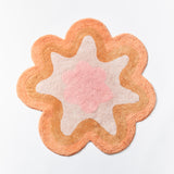 Wave Peach Bath Mat