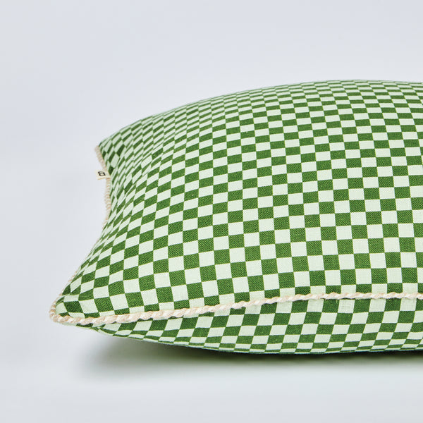 Tiny Checkers Leaf 60x40cm Cushion