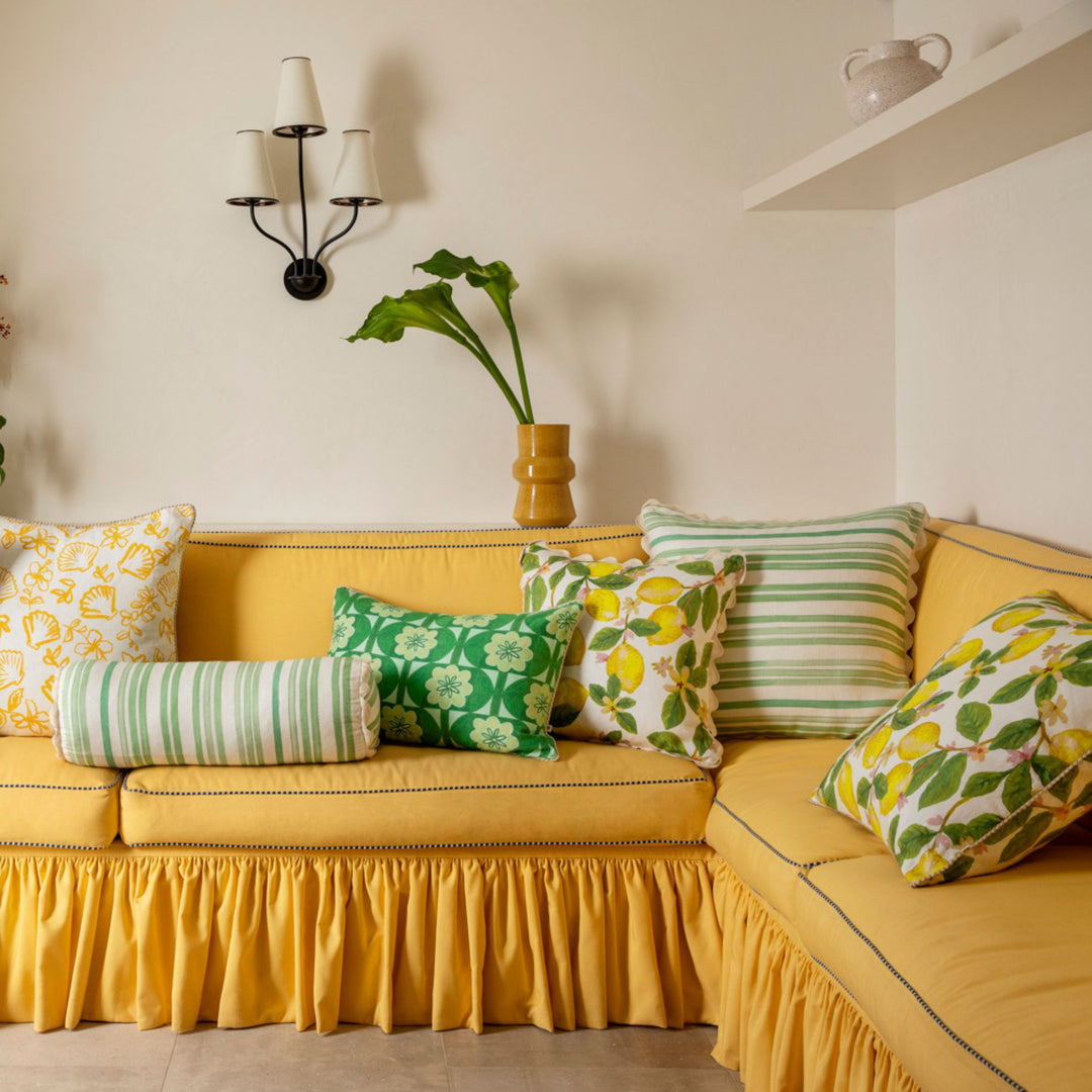 Capri Yellow Cushion