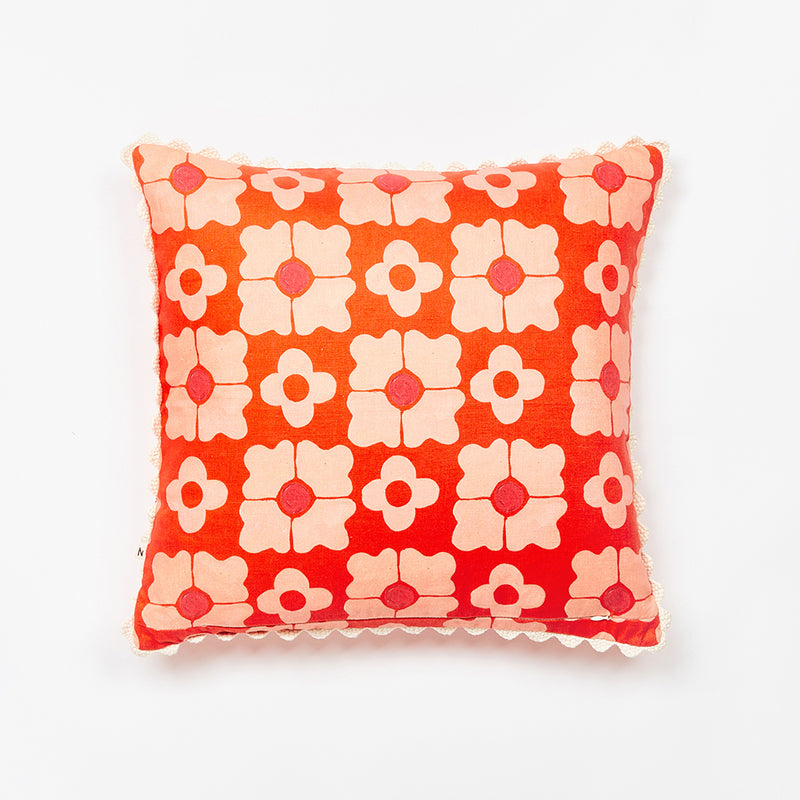 Carnation Orange 50cm Cushion